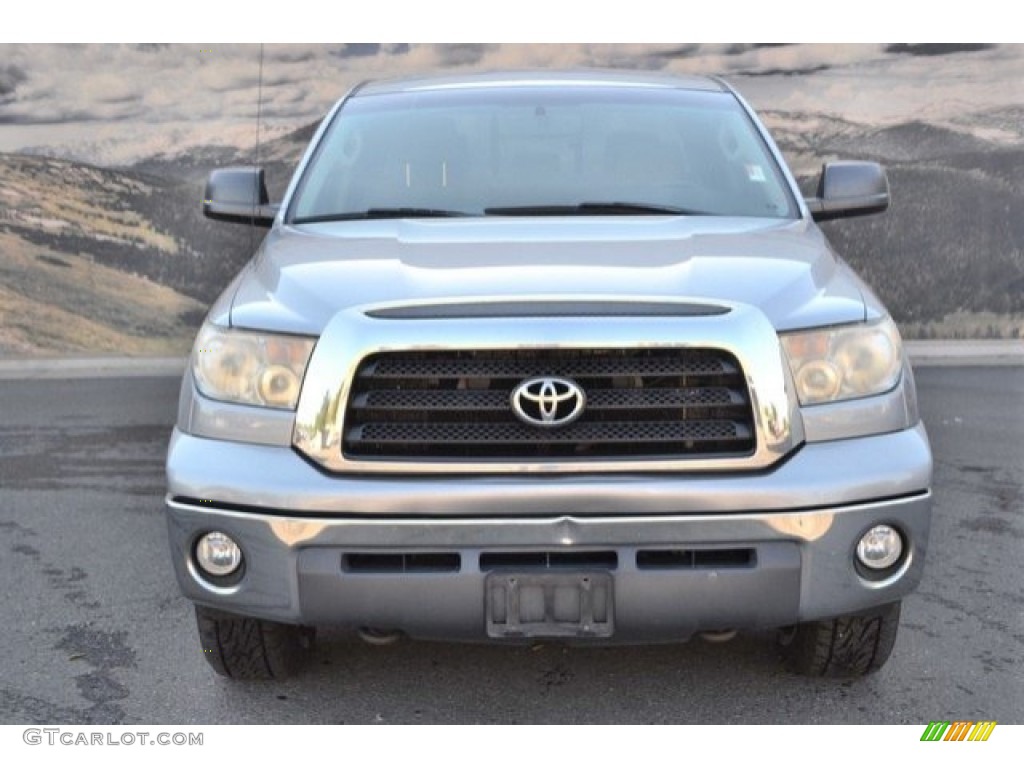 2007 Tundra SR5 Double Cab 4x4 - Silver Sky Metallic / Graphite Gray photo #8