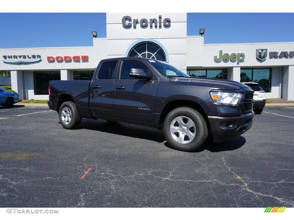 2019 1500 Big Horn Quad Cab - Granite Crystal Metallic / Black photo #1