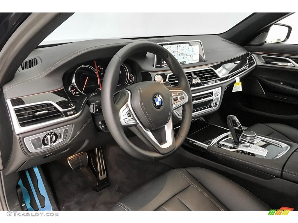 Black Interior 2019 BMW 7 Series 740i Sedan Photo #128180317