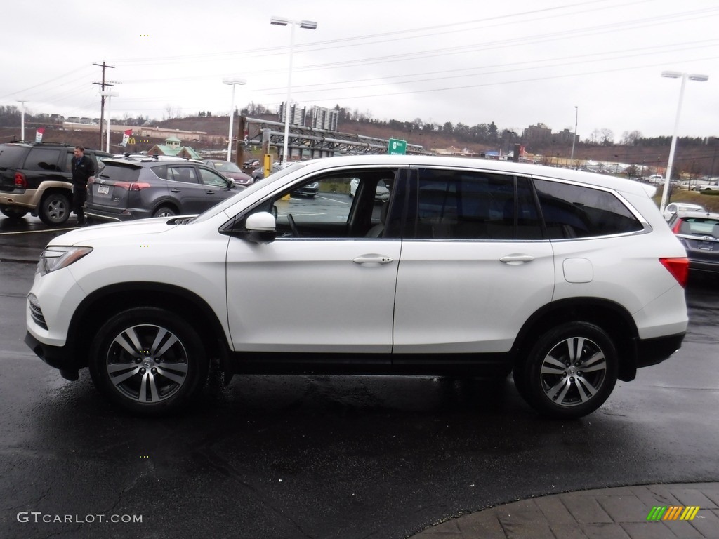 2016 Pilot EX-L AWD - White Diamond Pearl / Beige photo #7