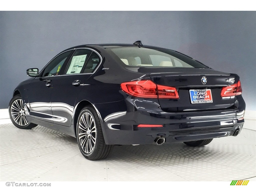 2018 5 Series 530e iPerfomance Sedan - Imperial Blue Metallic / Canberra Beige/Black photo #3