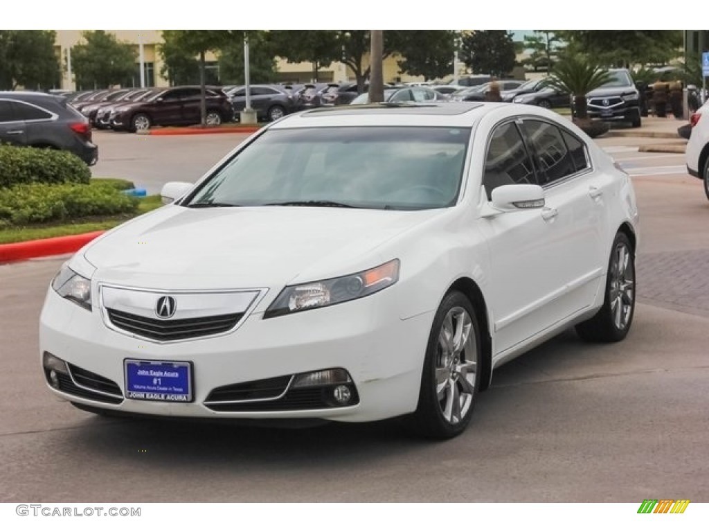 2012 TL 3.7 SH-AWD Advance - Bellanova White Pearl / Parchment photo #3