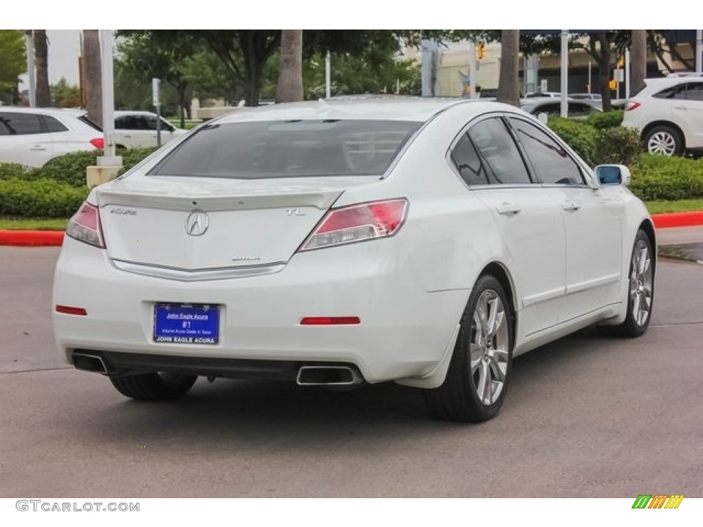 2012 TL 3.7 SH-AWD Advance - Bellanova White Pearl / Parchment photo #7