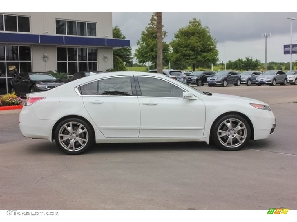 2012 TL 3.7 SH-AWD Advance - Bellanova White Pearl / Parchment photo #8