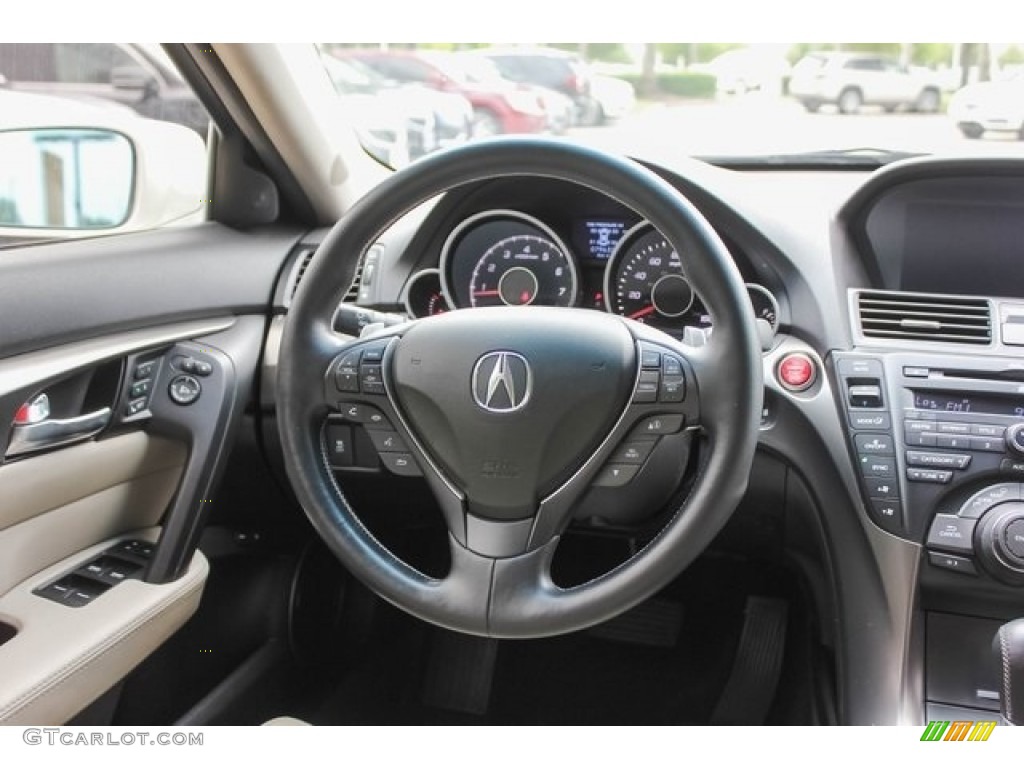 2012 TL 3.7 SH-AWD Advance - Bellanova White Pearl / Parchment photo #30