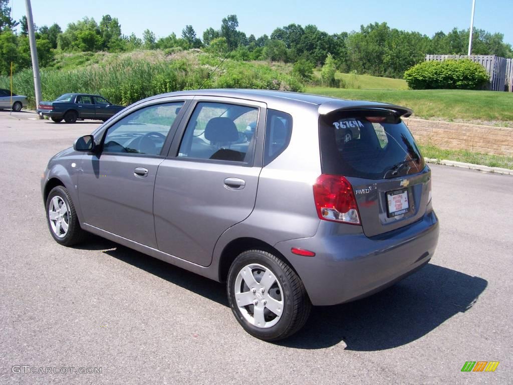 2007 Aveo 5 LS Hatchback - Medium Gray / Charcoal Black photo #7