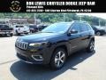 2019 Diamond Black Crystal Pearl Jeep Cherokee Limited 4x4  photo #1