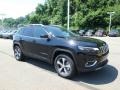 2019 Diamond Black Crystal Pearl Jeep Cherokee Limited 4x4  photo #7