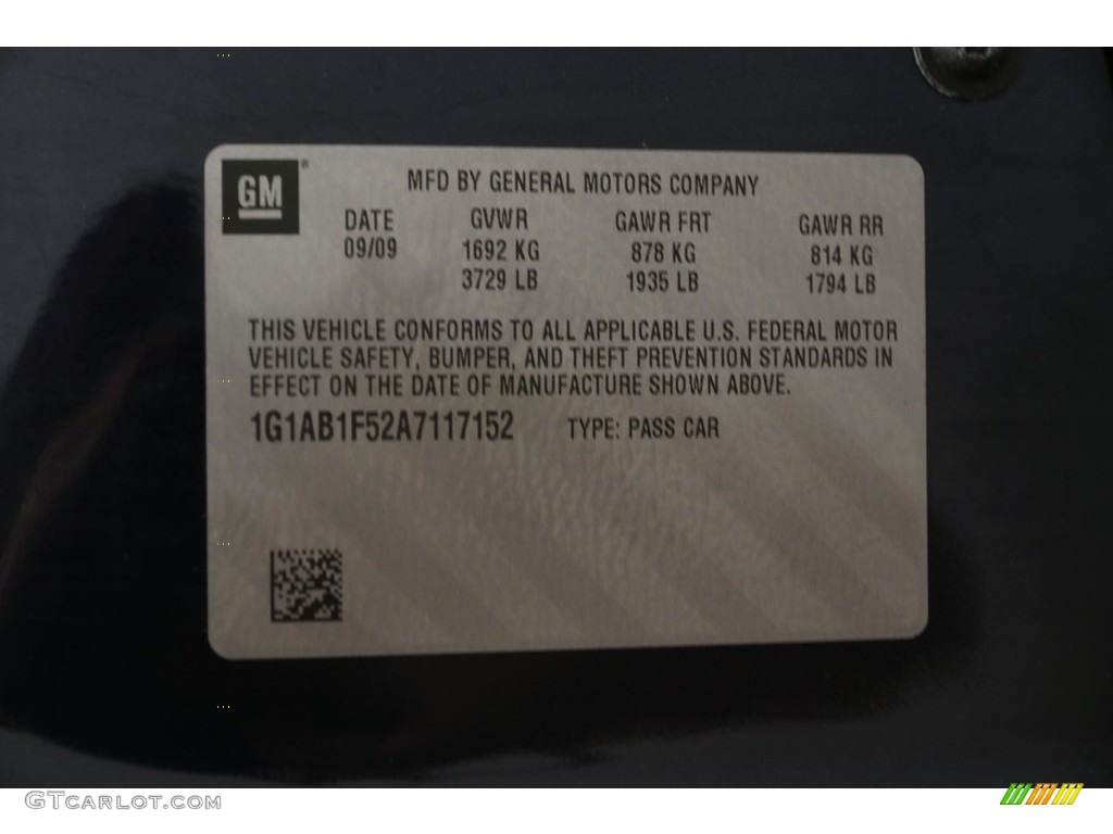 2010 Cobalt LS Coupe - Imperial Blue Metallic / Gray photo #16