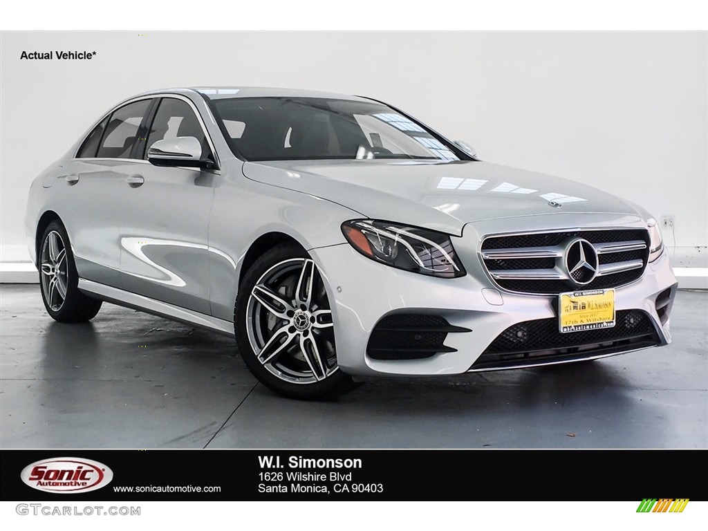 2018 E 300 Sedan - Iridium Silver Metallic / Black photo #1