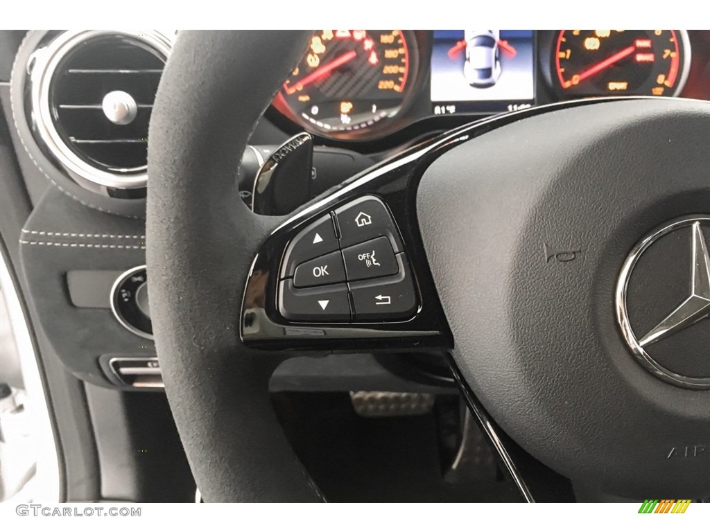 2018 Mercedes-Benz AMG GT R Coupe Black Steering Wheel Photo #128198868