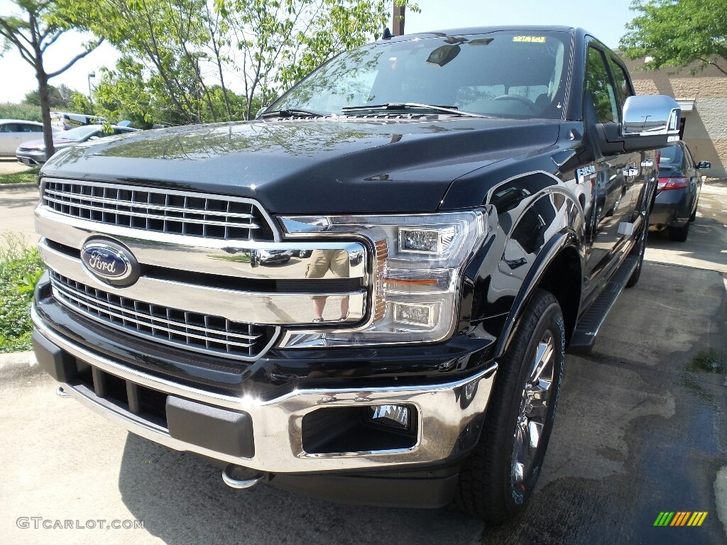 2018 F150 Lariat SuperCrew 4x4 - Shadow Black / Black photo #1