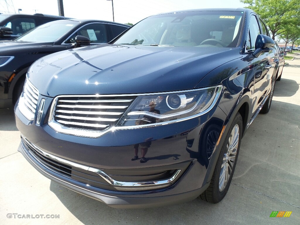 2018 MKX Reserve AWD - Blue Diamond Metallic / Cappuccino photo #1