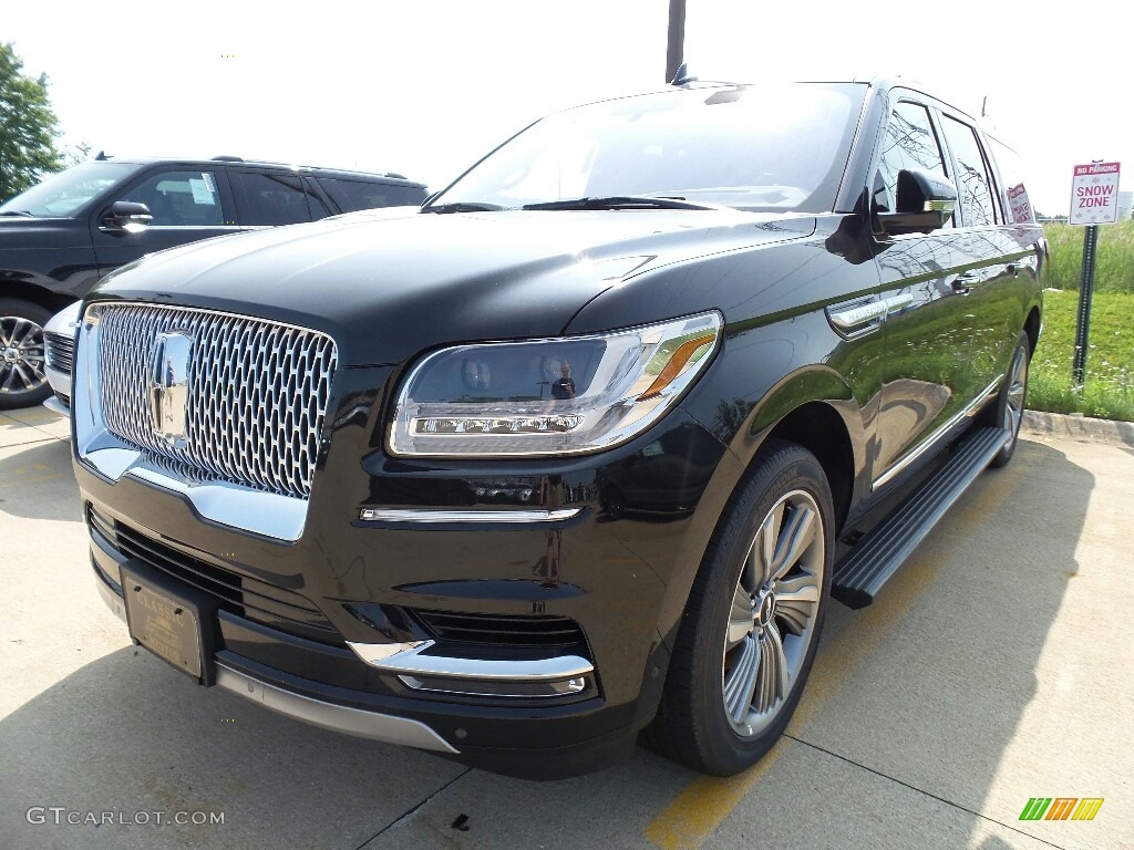 Black Velvet 2018 Lincoln Navigator Reserve L 4x4 Exterior Photo #128202252