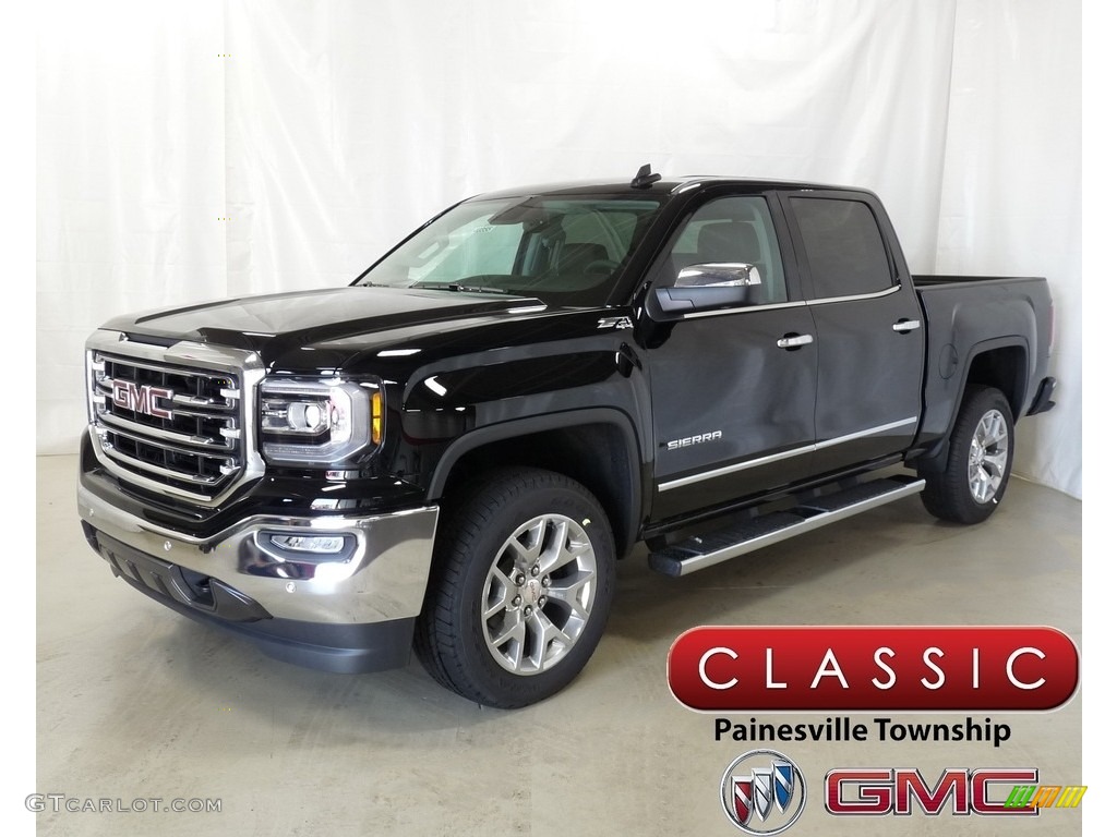 2018 Sierra 1500 SLT Crew Cab 4WD - Onyx Black / Jet Black photo #1