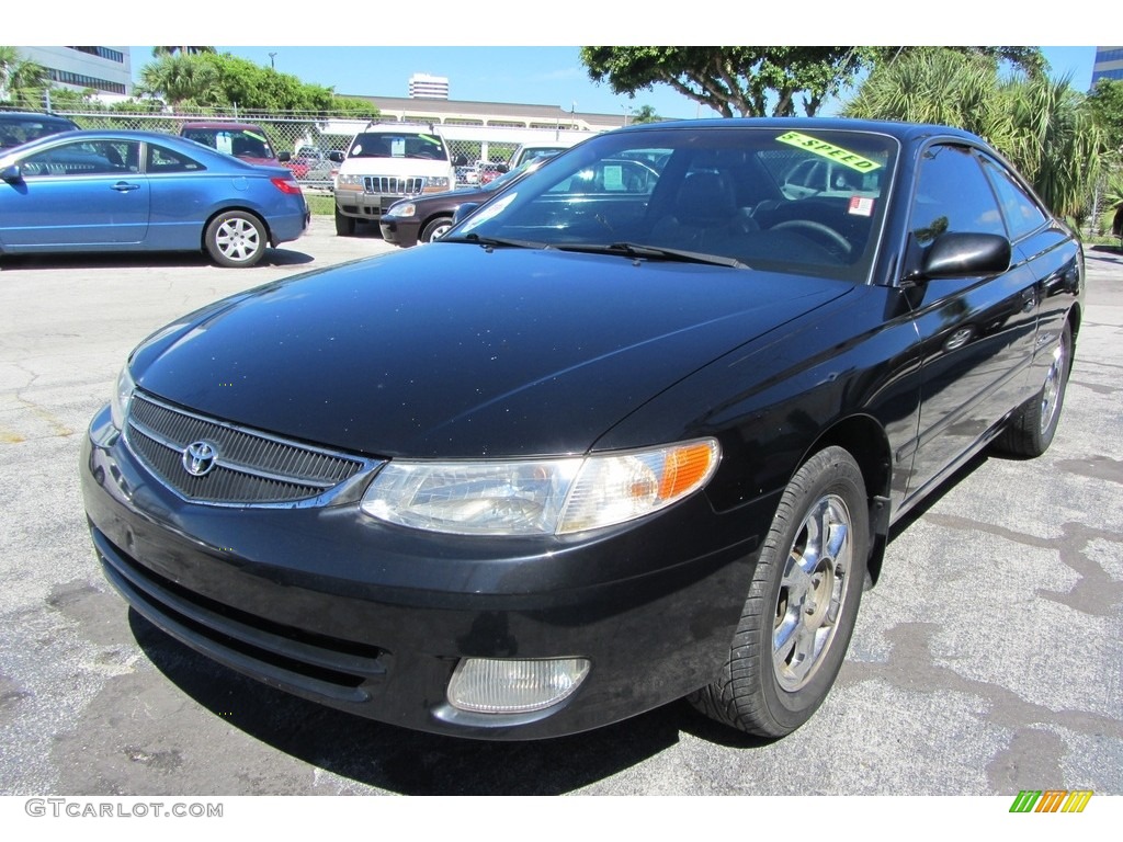 2000 Solara SE V6 Coupe - Black Sand Pearl / Charcoal photo #3