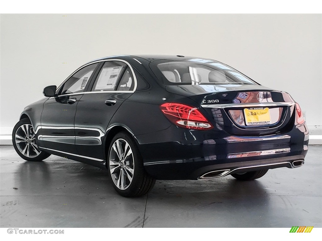 2018 C 300 Sedan - Lunar Blue Metallic / Silk Beige/Black photo #3