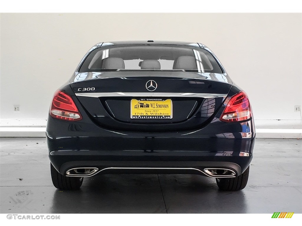 2018 C 300 Sedan - Lunar Blue Metallic / Silk Beige/Black photo #4