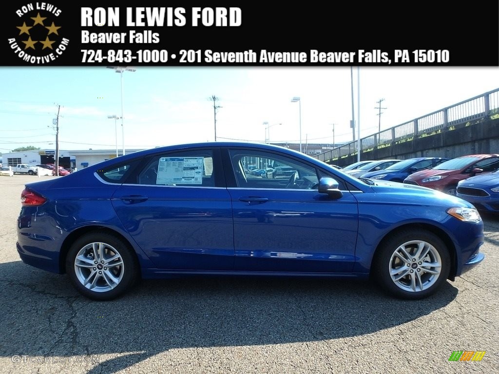 Lightning Blue Ford Fusion