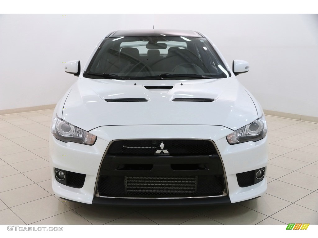 Final Edition Pearl White 2015 Mitsubishi Lancer Evolution Final Edition Exterior Photo #128210649