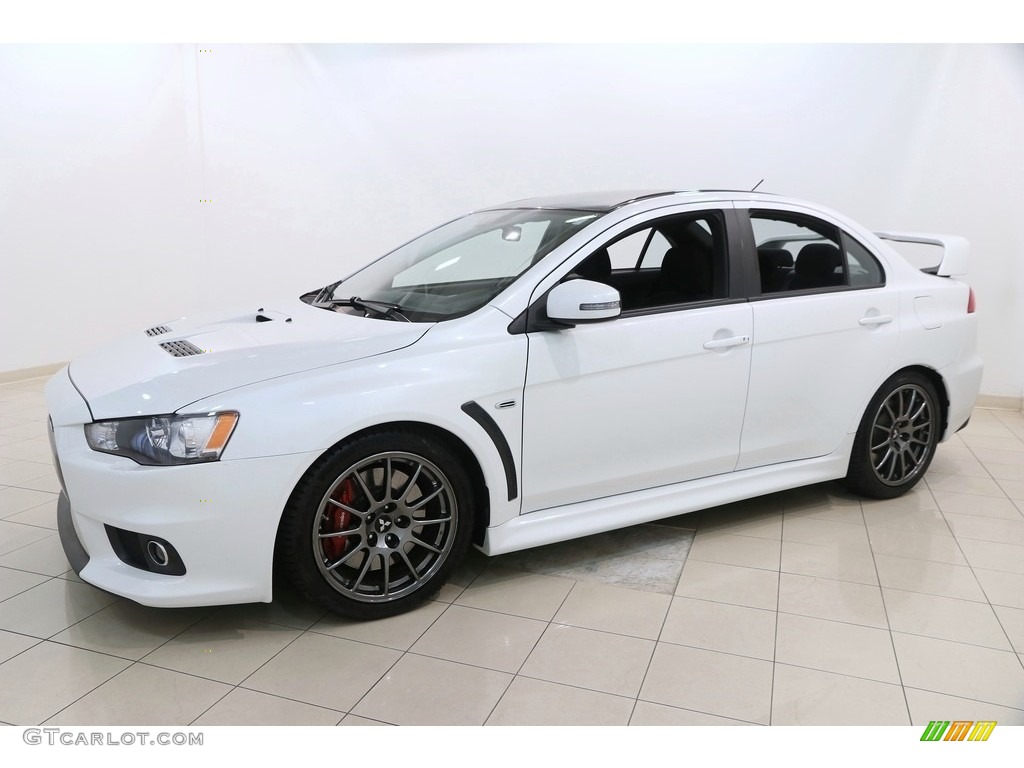 Final Edition Pearl White 2015 Mitsubishi Lancer Evolution Final Edition Exterior Photo #128210652