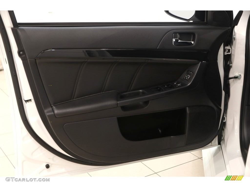 2015 Mitsubishi Lancer Evolution Final Edition Black Door Panel Photo #128210655