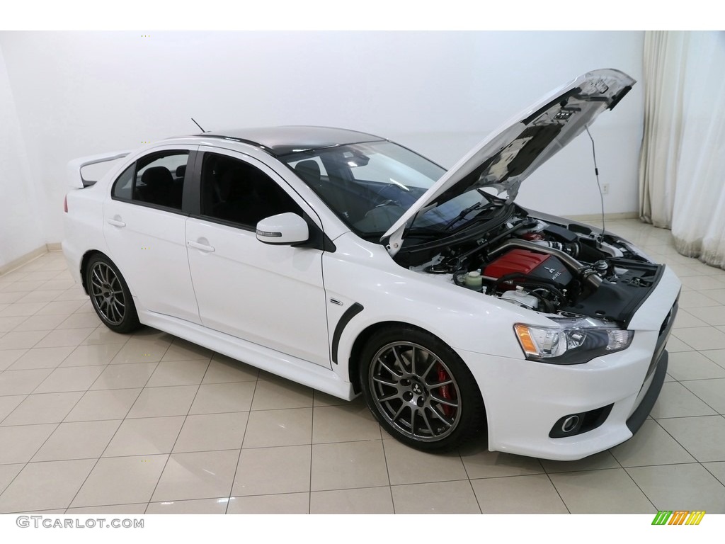 Final Edition Pearl White 2015 Mitsubishi Lancer Evolution Final Edition Exterior Photo #128210760