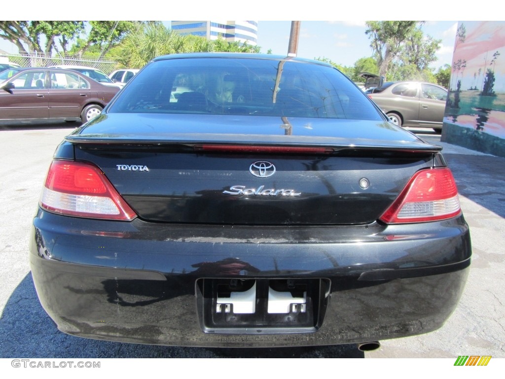 2000 Solara SE V6 Coupe - Black Sand Pearl / Charcoal photo #7