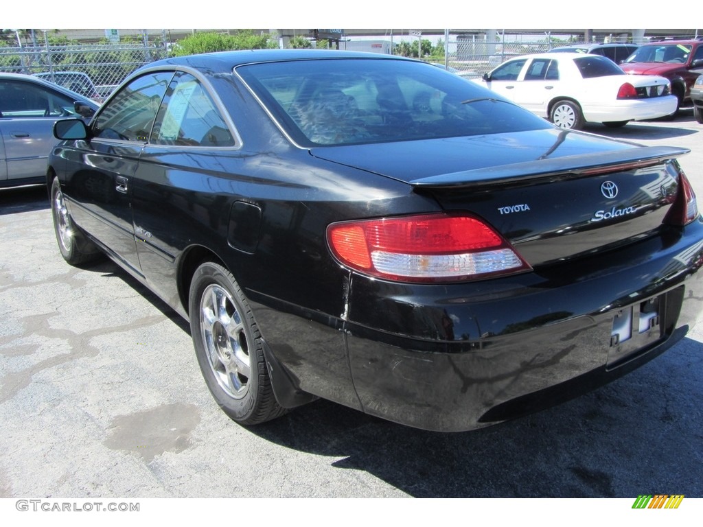 2000 Solara SE V6 Coupe - Black Sand Pearl / Charcoal photo #8