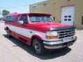 1996 Bright Red Ford F150 XL Extended Cab  photo #12