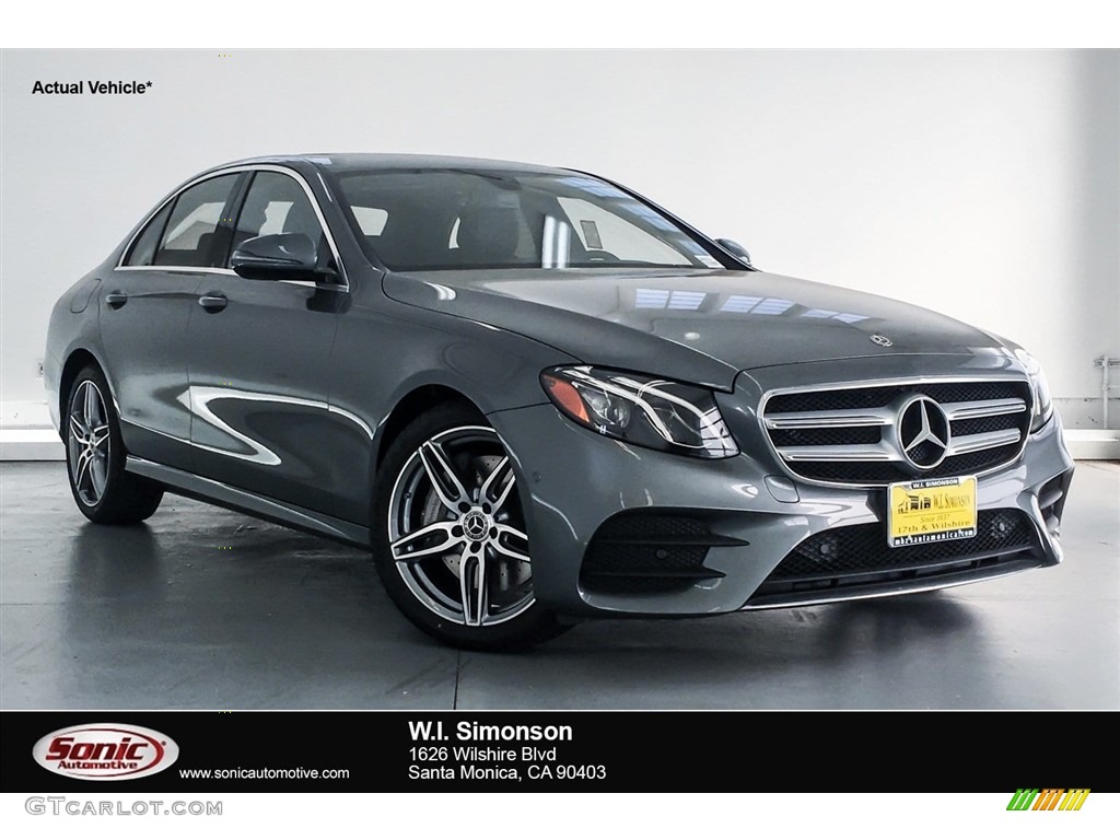 2018 E 300 Sedan - Selenite Grey Metallic / Black photo #1