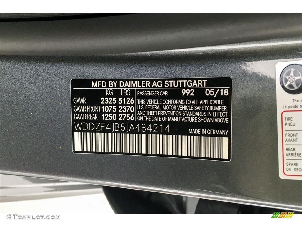 2018 E 300 Sedan - Selenite Grey Metallic / Black photo #11