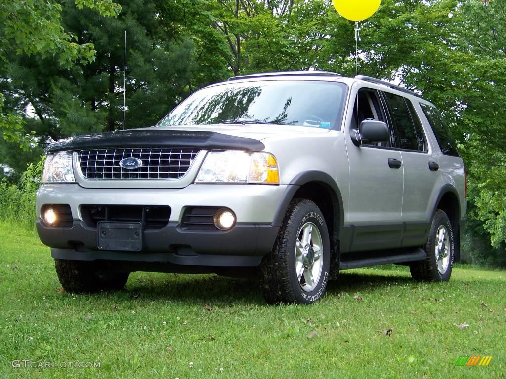 2003 Explorer XLT 4x4 - Silver Birch Metallic / Graphite Grey photo #1