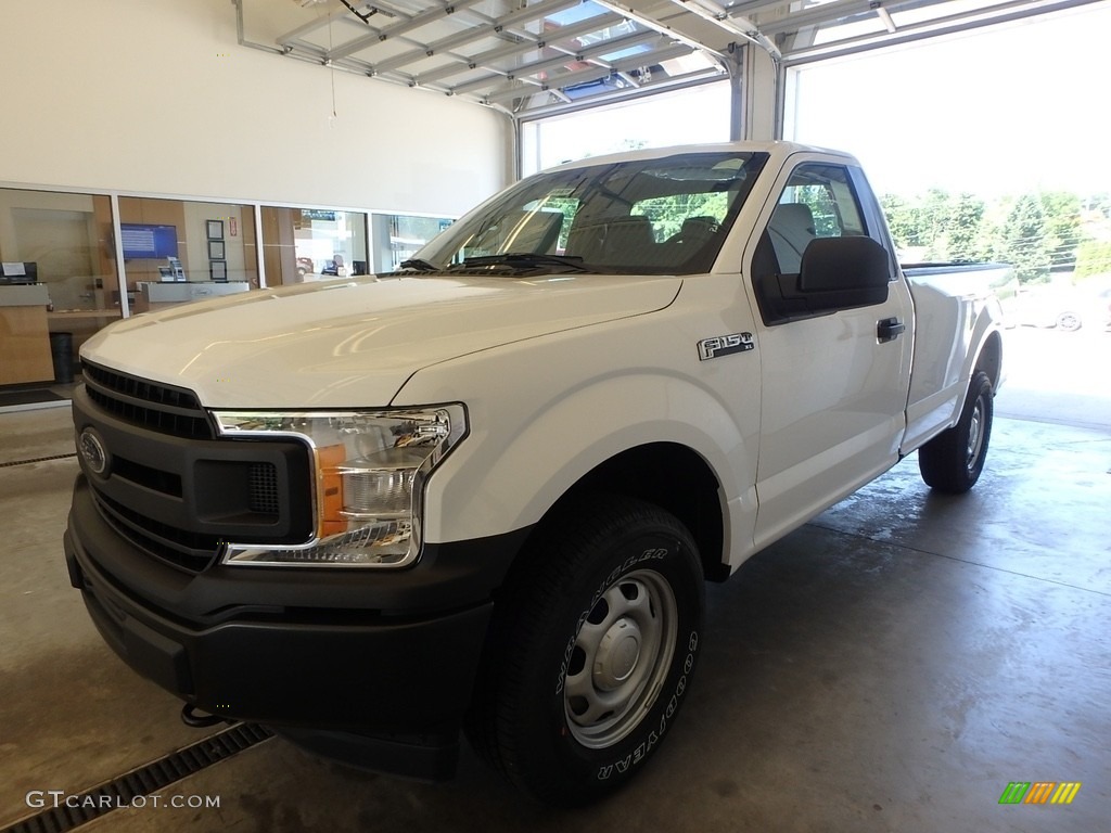 2018 F150 XL Regular Cab 4x4 - Oxford White / Earth Gray photo #4