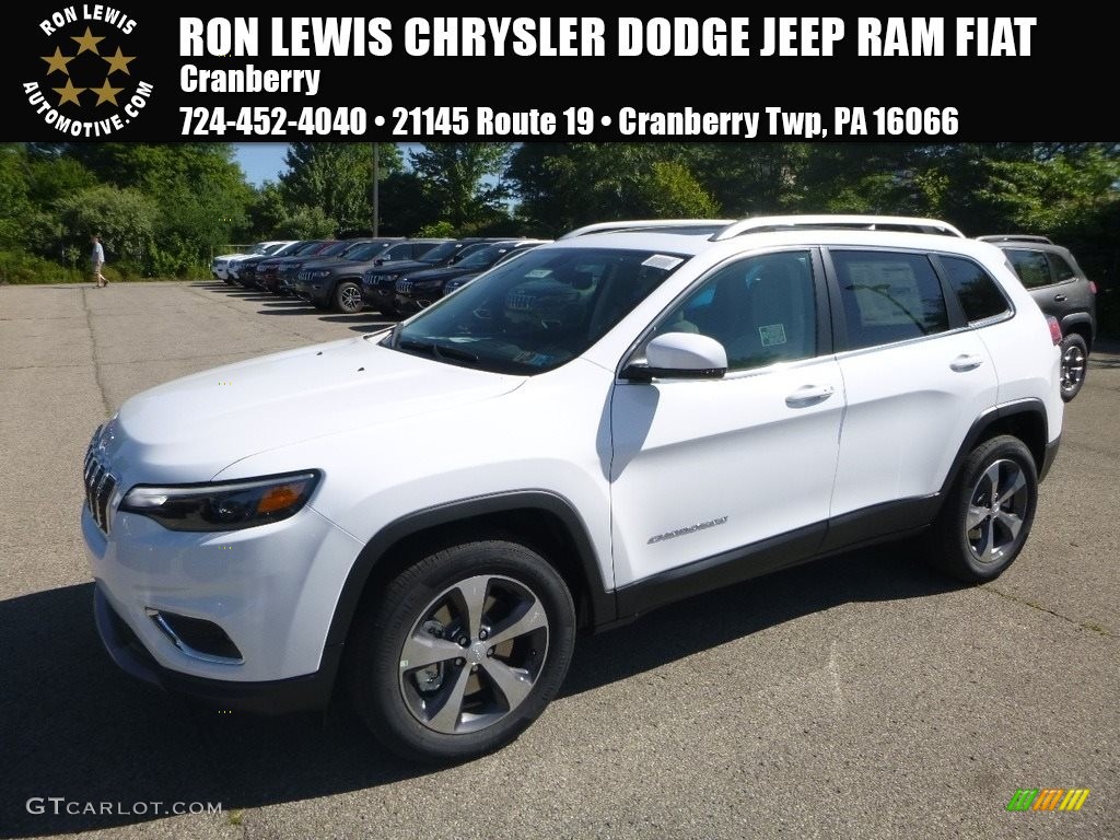 2019 Cherokee Limited 4x4 - Bright White / Black photo #1