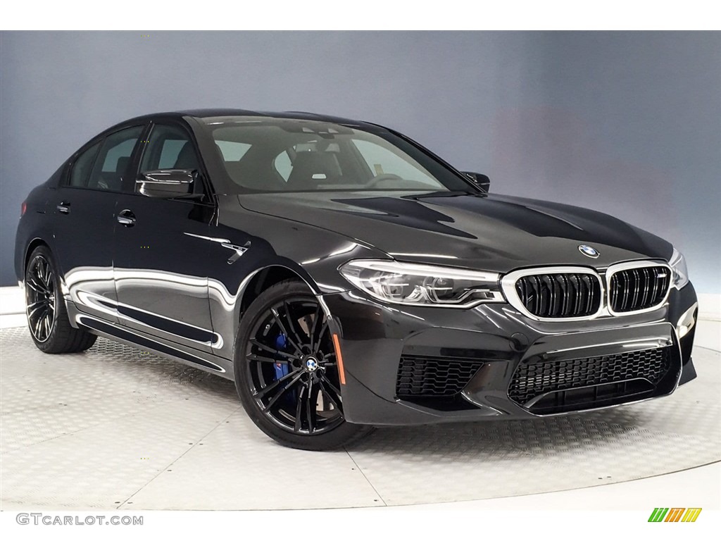 Black Sapphire Metallic 2018 BMW M5 Sedan Exterior Photo #128223827