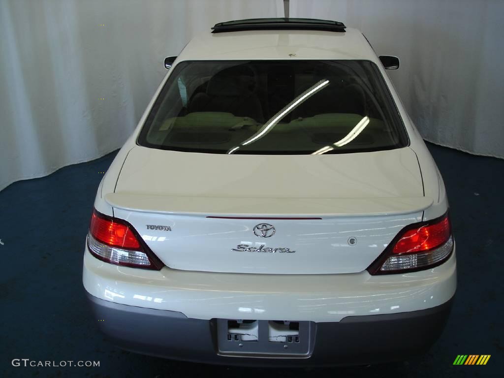 1999 Solara SE V6 Coupe - White Diamond Pearl / Ivory photo #37