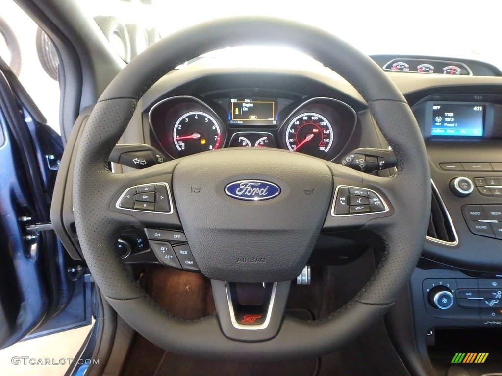 2018 Focus ST Hatch - Blue Metallic / Charcoal Black photo #14
