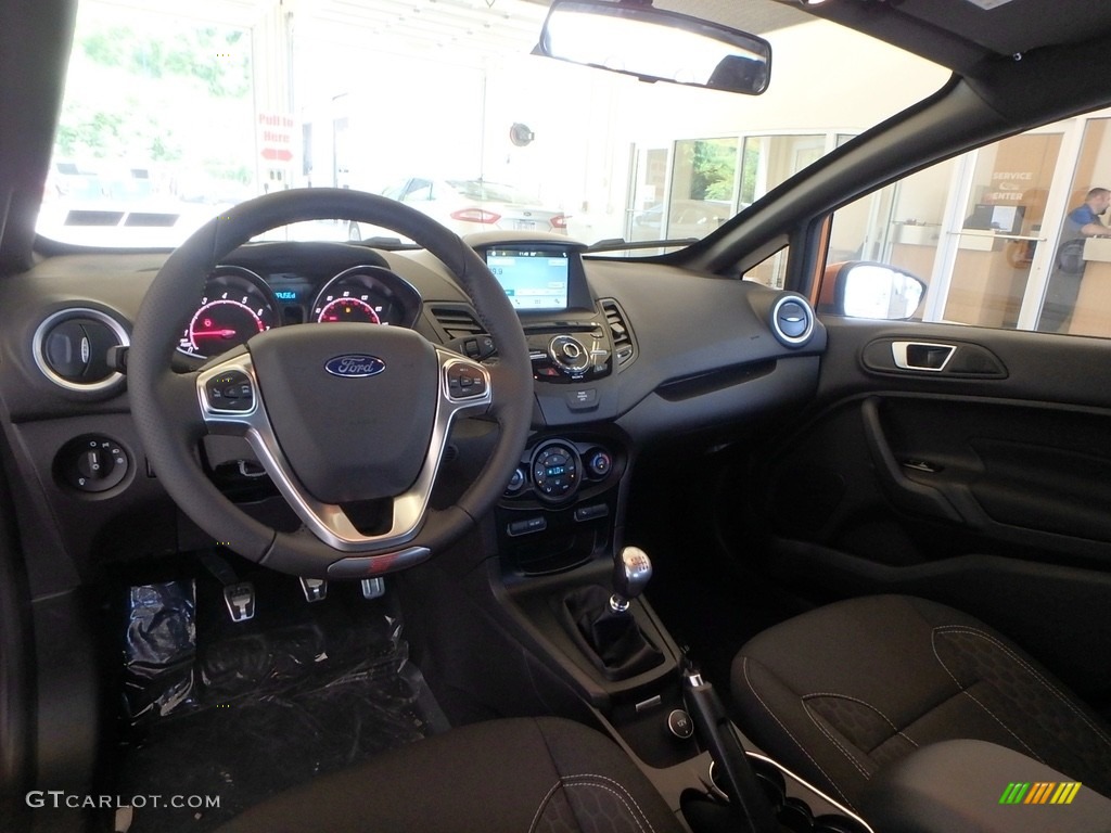 Charcoal Black Interior 2018 Ford Fiesta St Hatchback Photo