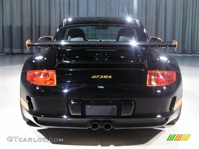 2008 Porsche 911 GT3 RS 2008 Porsche 911 GT3 RS, Black/Orange / Black/Orange, Rear Photo #128227