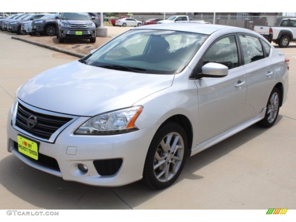 2014 Sentra SR - Brilliant Silver / Charcoal photo #3