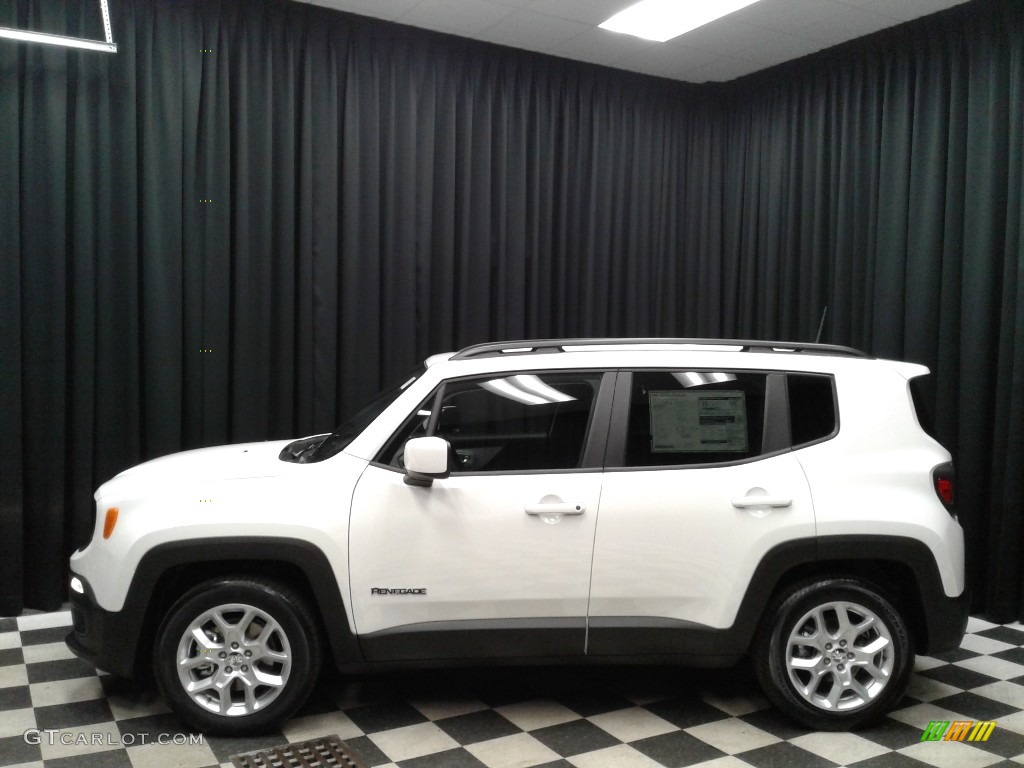 2018 Renegade Latitude - Alpine White / Black photo #1