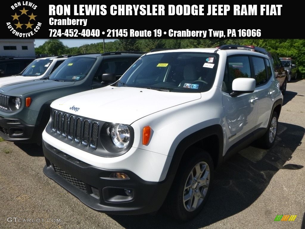 2018 Renegade Latitude 4x4 - Alpine White / Black photo #1