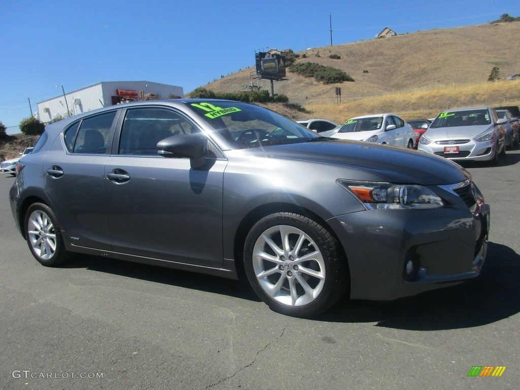 2012 CT 200h Hybrid Premium - Nebula Gray Pearl / Black photo #1