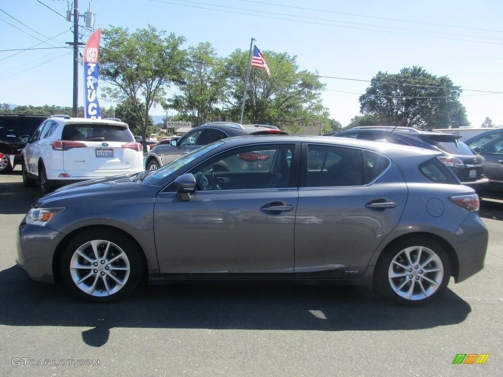 2012 CT 200h Hybrid Premium - Nebula Gray Pearl / Black photo #4