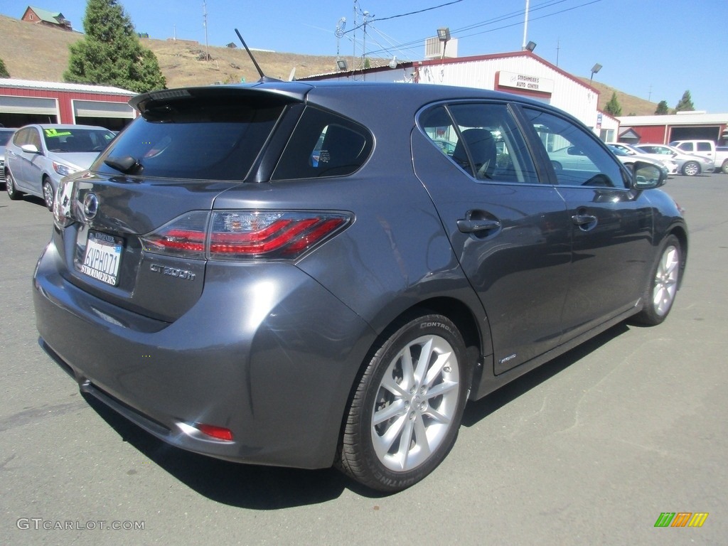 2012 CT 200h Hybrid Premium - Nebula Gray Pearl / Black photo #7