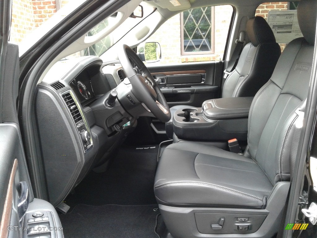 Black Interior 2018 Ram 3500 Laramie Crew Cab 4x4 Photo #128230025