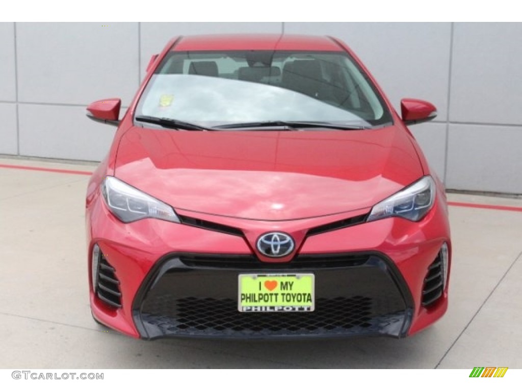 2019 Corolla SE - Barcelona Red Metallic / Black photo #2