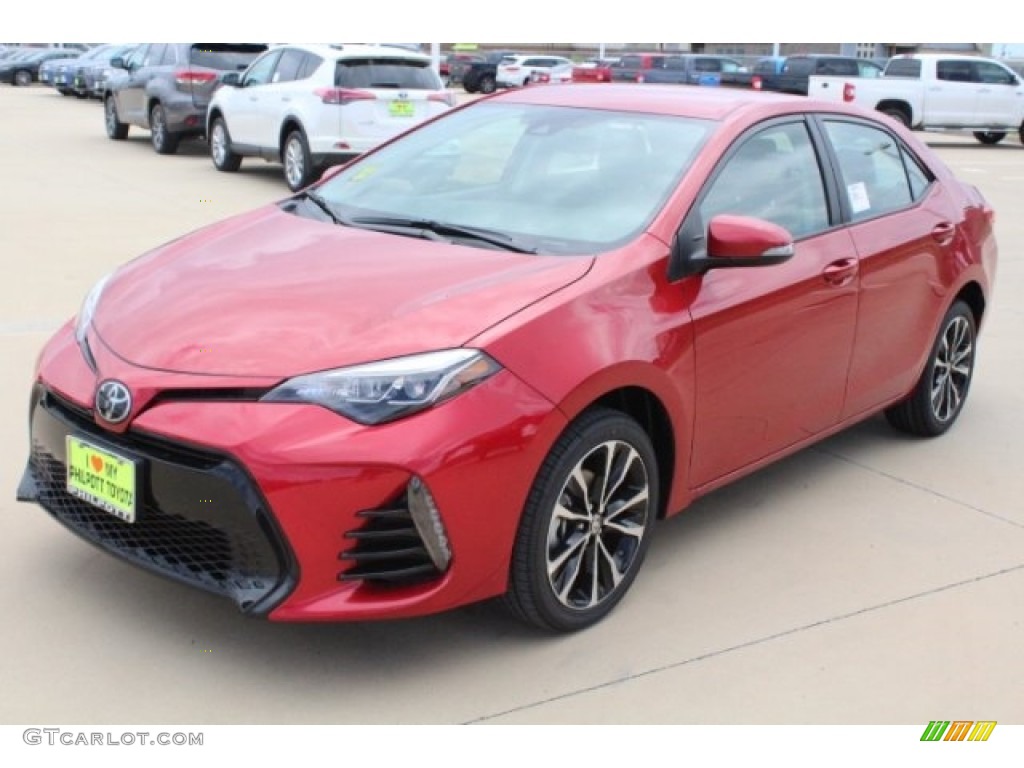 2019 Corolla SE - Barcelona Red Metallic / Black photo #3