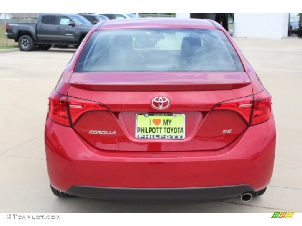 2019 Corolla SE - Barcelona Red Metallic / Black photo #7